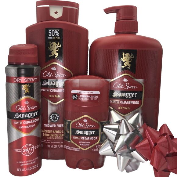 Old Spice  – Red Collection – Fresh Clean Scent Set Of 4 - Picture 7 of 7